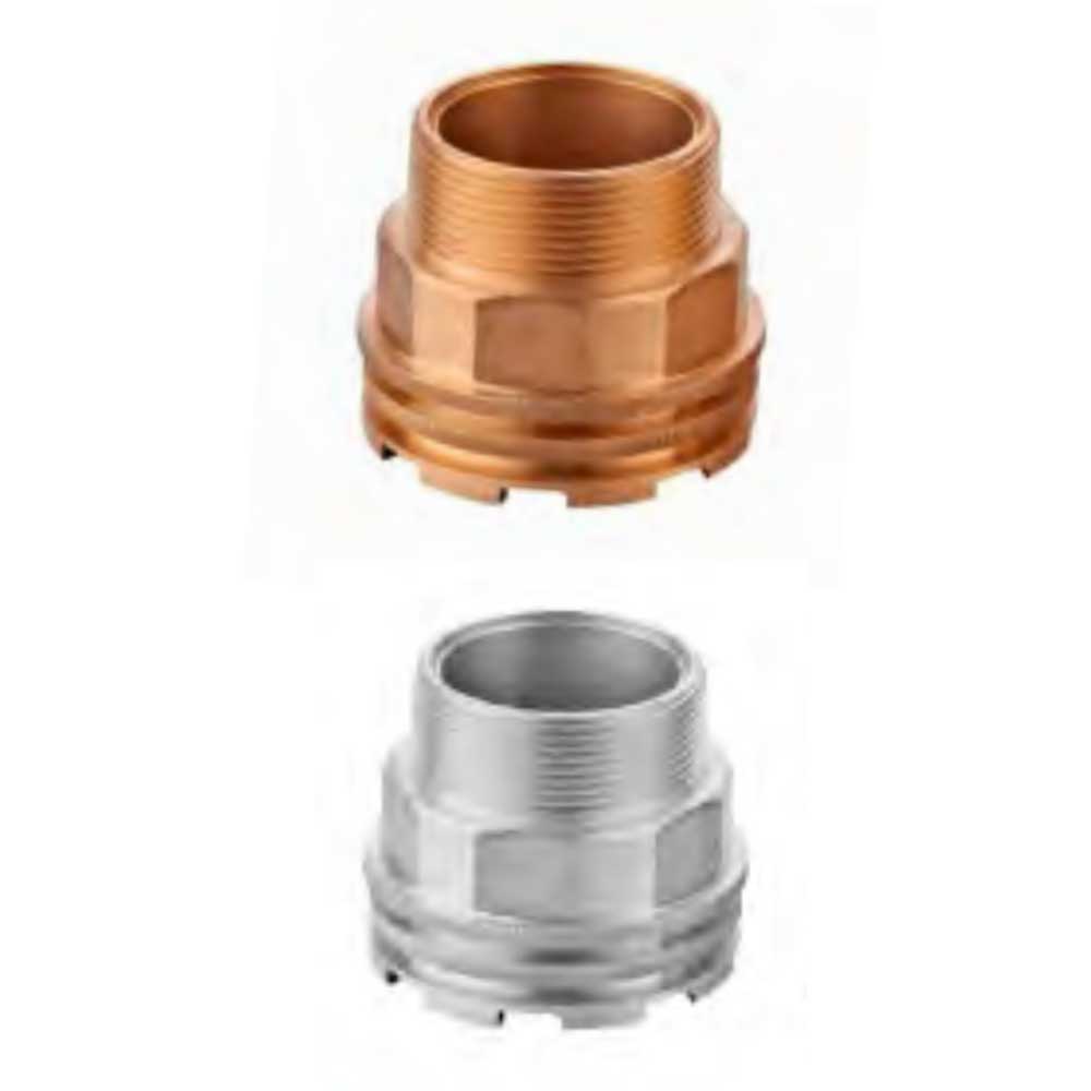 Male Hexagon Brass Inserts